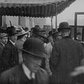 May 1, 1915 - Passengers arriving for the RMS Lusitania, NYC (speed corrected w/ added sound)