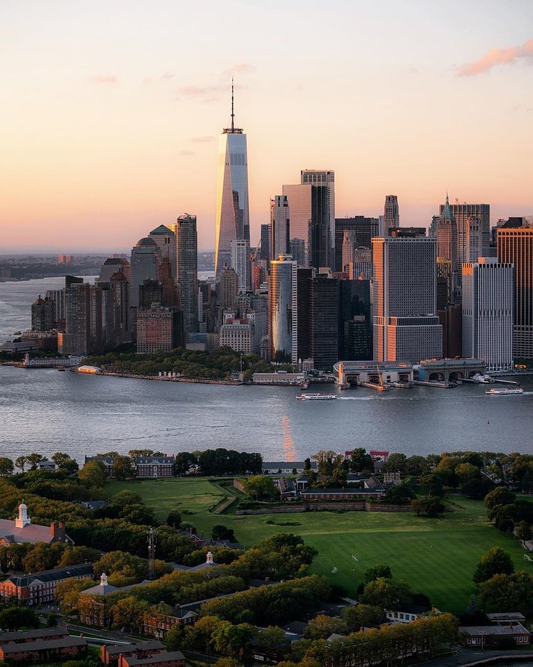 Governors Island and Lower Manhattan