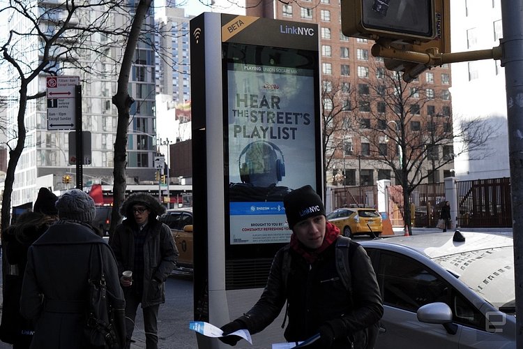 LinkNYC's free gigabit WiFi is here, and it is glorious