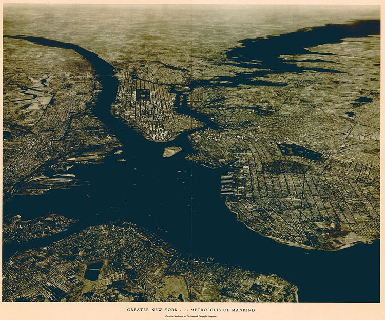 Greater New York ... Metropolis of Mankind, National Geographic, 1933
