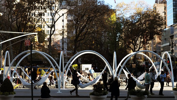 NYC Finally Has Public Hammocks, Just In Time For Winter