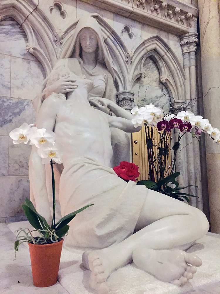 St. Patrick's Cathedral Restored Marble Sculptures