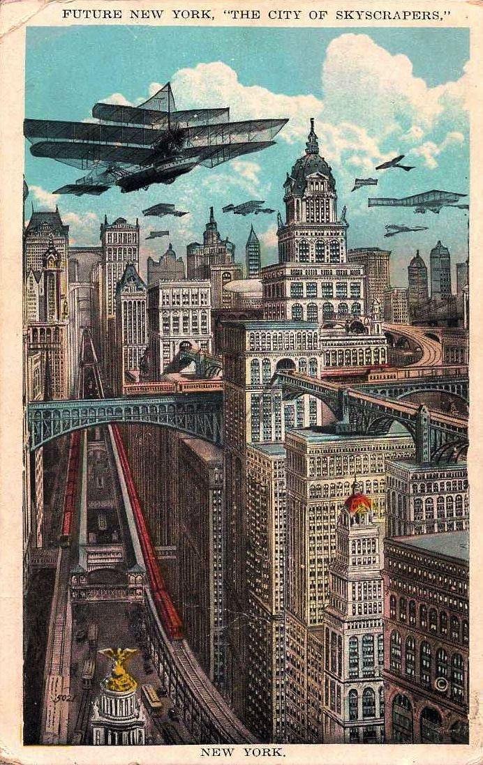 A 1925 prediction of how a future New York could look