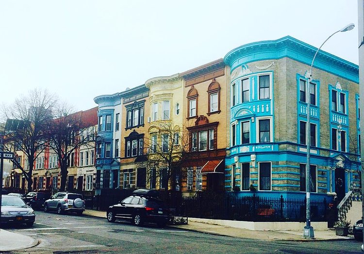 The most colorful block in #brooklyn 
