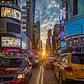 Full sun Manhattanhenge in Times Square