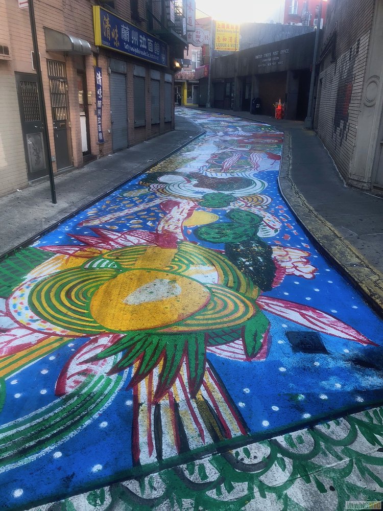 The Song of Dragon and Flowers, Chen Dongfan, Doyers Street, Chinatown, Manhattan, 2018