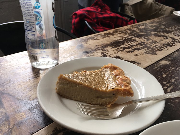 Hojicha Custard Pie