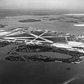 Aerial view of Floyd Bennett Field in the 1940s.