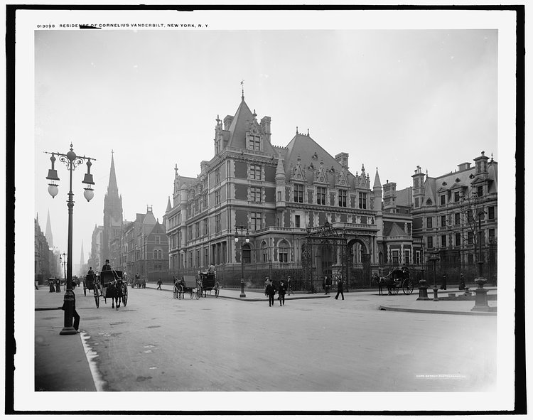 Residence of Cornelius Vanderbilt II. 5th Ave and 57th St, New York ca. 1901