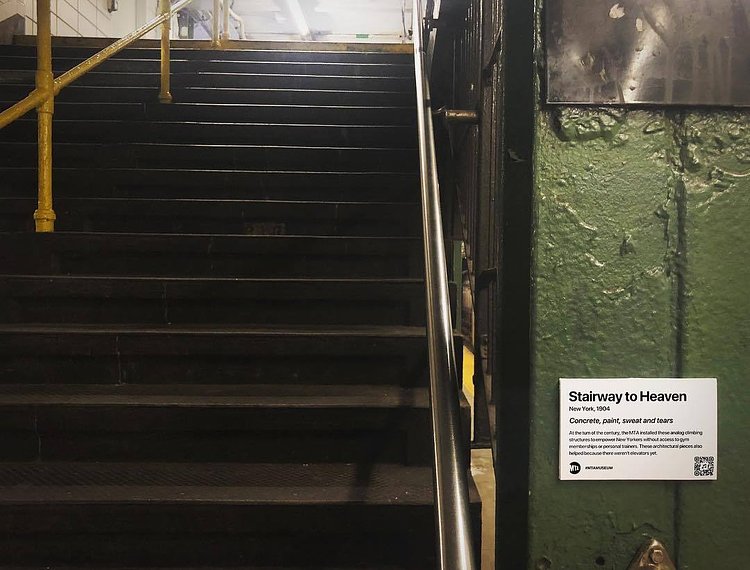 “MTA is not just old. It’s the history of New York.”
Title: Stairway to Heaven, 1904
At the turn of the century, the MTA installed these analog climbing structures to empower New Yorkers without access to gym memberships or personal trainers. These architectural pieces also helped because there weren't elevators yet.
.
.
.
#mtamuseum #mta #modernart #newyorksubway #newyorker #nyc #newyork #bedfordave #installationart #artist #artmuseum #masterpiece #art #history #ny #subway #station #hipster #brooklyn #williamsburg #mtasubway #newyorkcity #cool #moma #metropolitanmuseumofart #whitneymuseum #brooklynmuseum #momaps1 #guggenheim #artwork