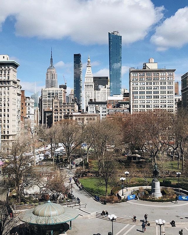 Union Square, New York. Photo via @melliekr #viewingnyc #newyork #newyorkcity #nyc #unionsquare