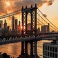 Manhattan Bridge, New York, New York.