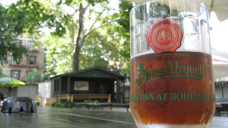 The Beer Garden at Bohemian Hall in Astoria, Queens