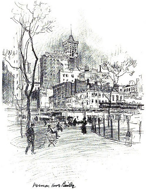 “In Bryant Park.” Electrical New York (1916)