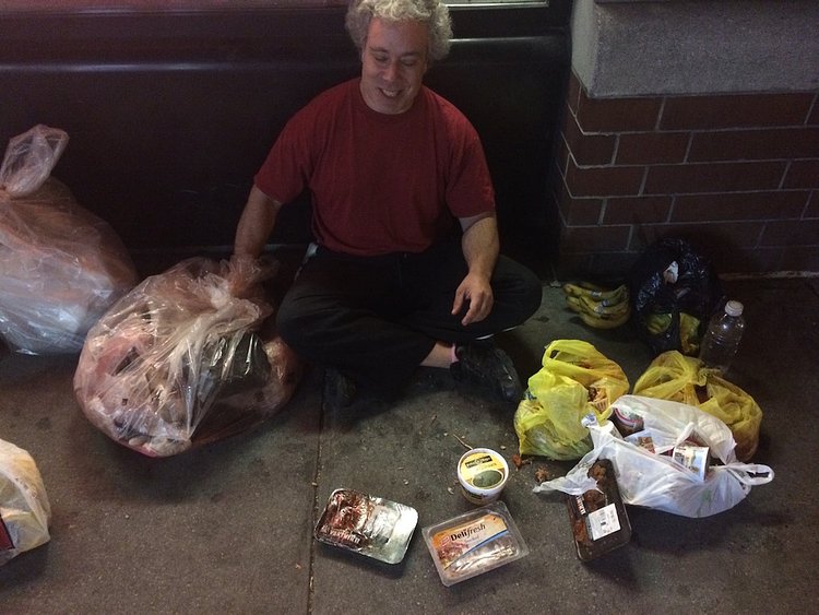 Mike Felber with his loot.