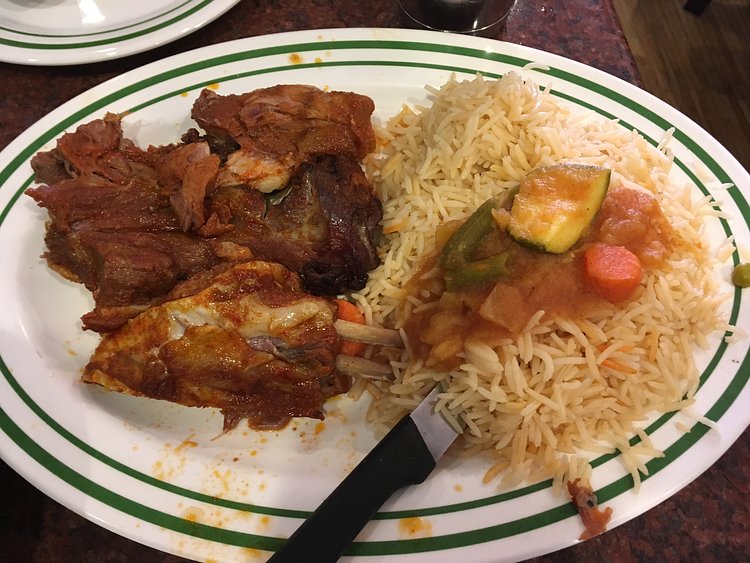 Lamb Haneez with Rice and Roasted Veggies