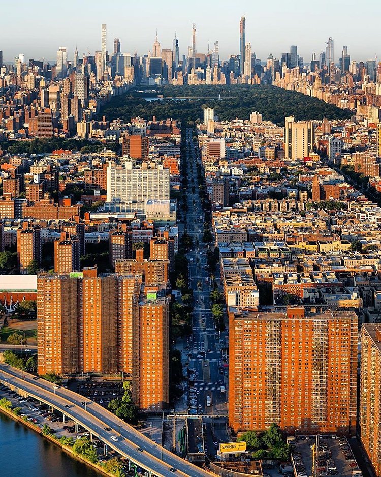 Looking south over Manhattan from the Bronx.