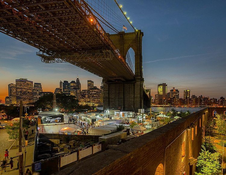 Nestled under the Brooklyn Bridge and surrounded by the Brooklyn Bridge Park – Photoville 2016 #photographyexhibition #photoville2016 #dumbo #skyline #photography #nycparks @photovillenyc @brooklynbridgepark @dumbobid @what_i_saw_in_nyc #seeyourcity #art
