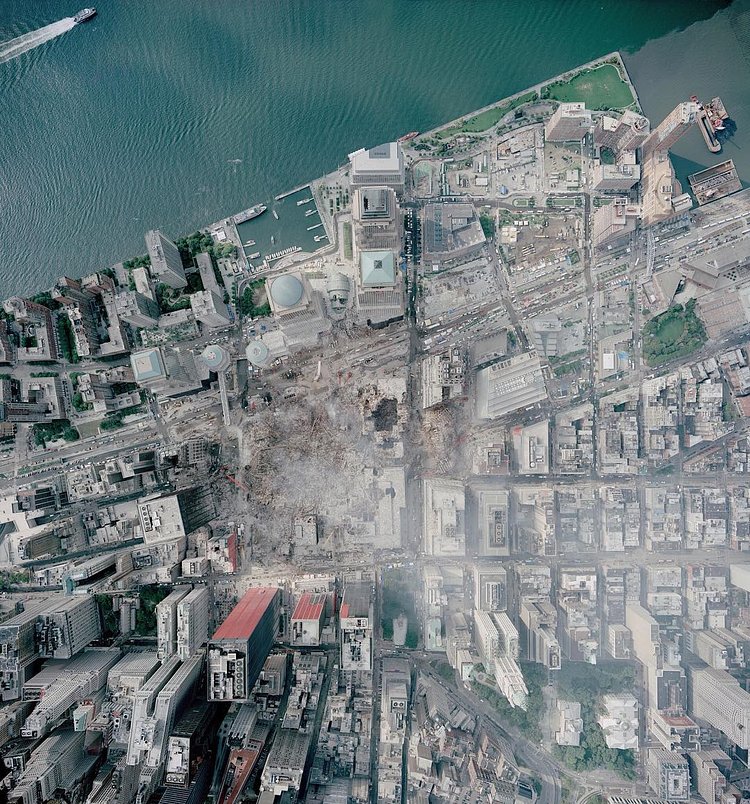 Today is the 15th anniversary of the September 11th attacks in the United States. This overview was captured above Ground Zero in downtown Manhattan on September 23, 2001. In the face of such darkness and destruction, I hope we can use this memory as an opportunity to recognize how essential it is to foster an appreciation and love for our fellow man. /// 📷: NOAA