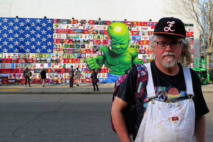 Ron English Brings His Vision to the Legendary Houston & Bowery Wall