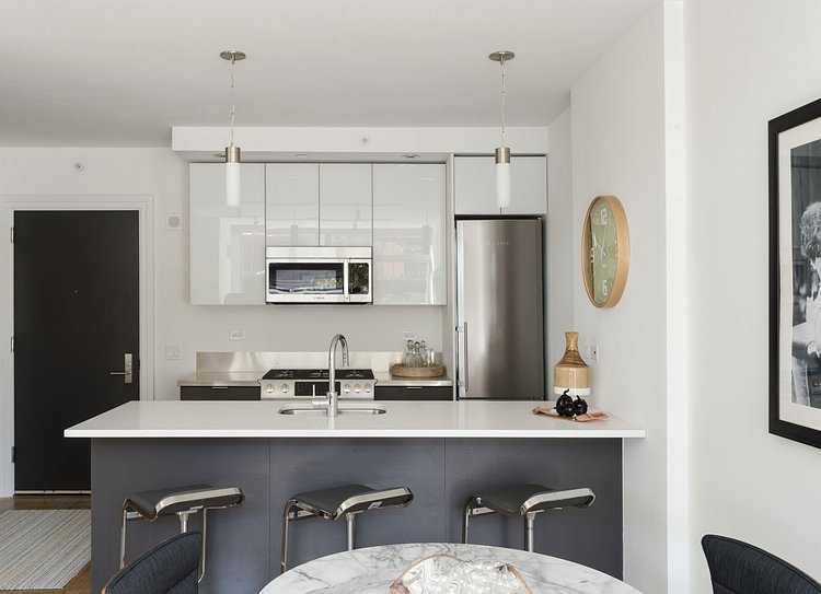 This is what a one-bedroom apartment in the building looks like.