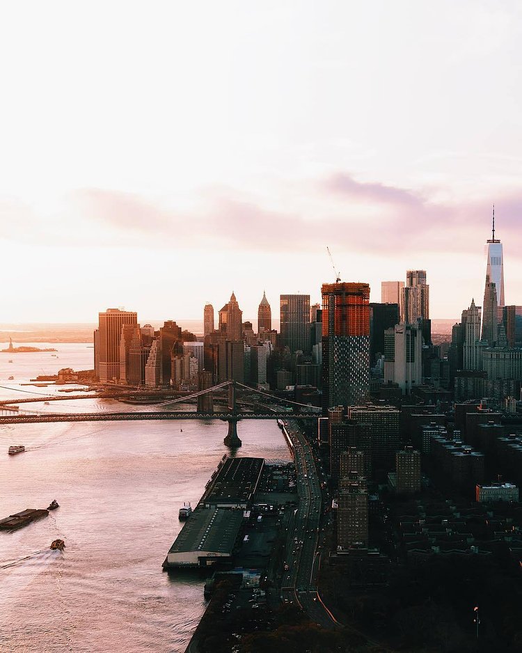 Above the Manhattan Bridge, New York, New York