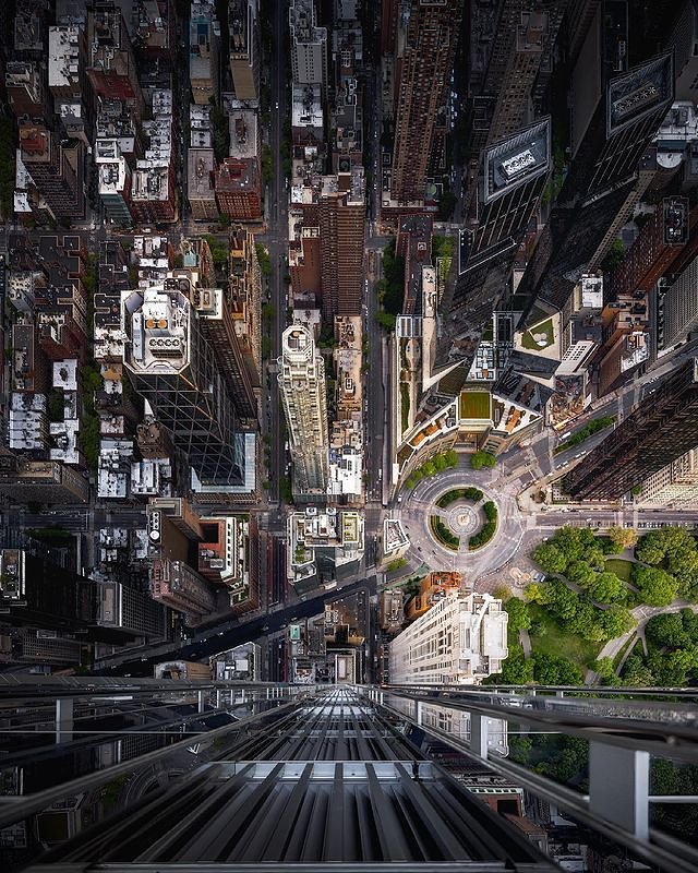 Columbus Circle and Central Park, Manhattan 