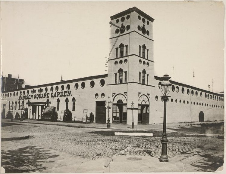 Madison Square Garden I, built for William Kissam Vanderbilt, grandson of Cornelius Vanderbilt.
