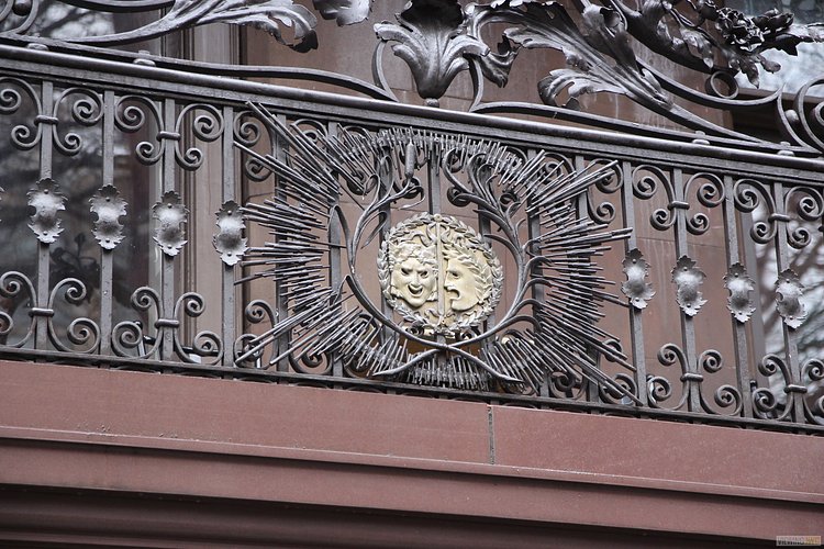 The Players Crest on Exterior Railing