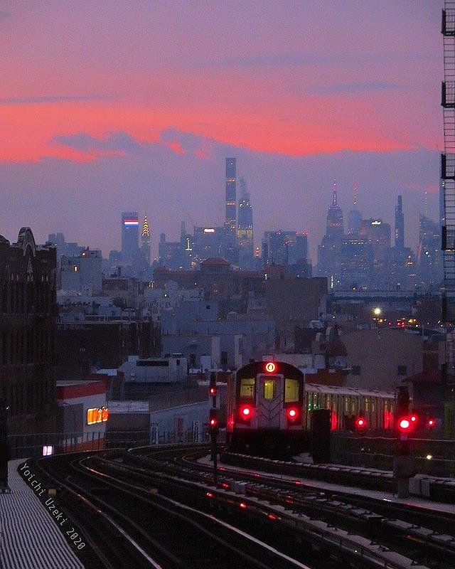 Sunset Over Manhattan from The Bronx