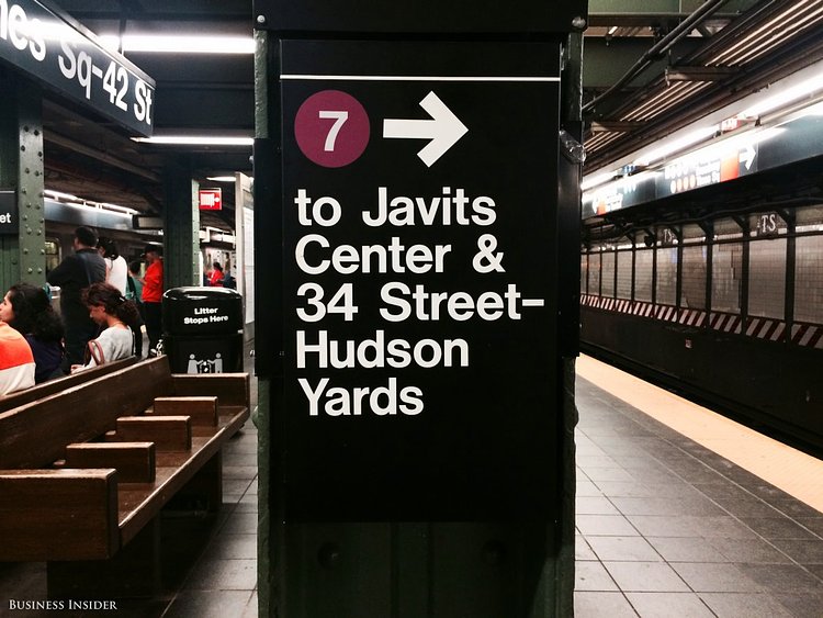 I hopped on the train at Times Square — 42nd Street. After navigating the labyrinth of platforms in the enormous Times Square station, I finally found the 7.