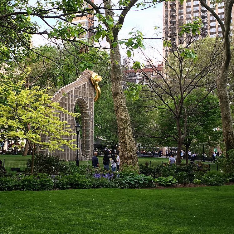 #MartinPuryear's #BigBling at @madsqparknyc is looking good! Opens to the public next week on the 16th. #MadSqArt (📷: @jonnymoon)