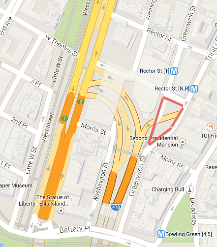 Proposed Financial District Plaza Location