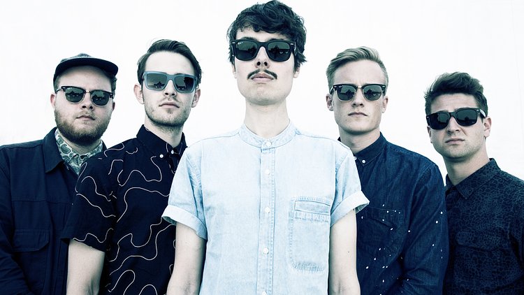 The members of Joywave (left to right): Benjamin Bailey, Paul Brenner, Daniel Armbruster, Sean Donnelly, and Joseph Morinelli.