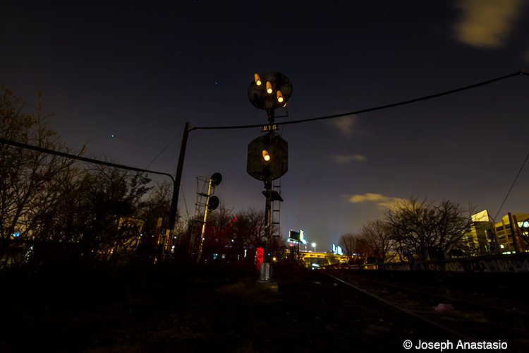 Original LIRR position signal still lit and in place