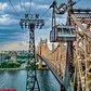 Roosevelt Island Tramway and Queensborough Bridge, New York, New York
