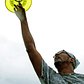 Paul "Tall Paul" Mondesire practices freestyle frisbee in Central Park ahead of the Aug. 6 World Championships in Brooklyn’s McLaughlin Park.