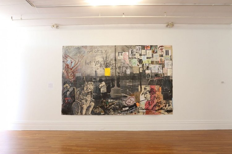 A piece by Dale Williams' in Snug Harbor and the Vanderbilt Republic's "Eutopia" exhibition, on display through September 11, 2016.