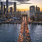 Sunset Over Brooklyn Bridge