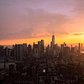 Sunset Over Lower Manhattan Skyline