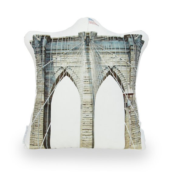 Brooklyn Bridge Printed Pillow