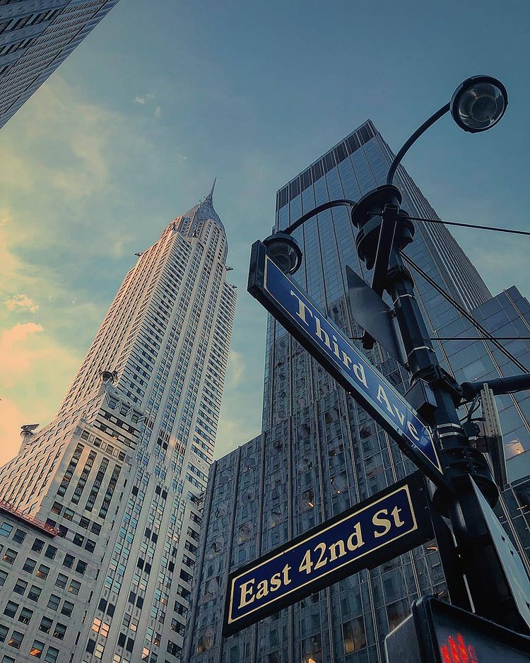 Chrysler Building from 42nd Street and Third Avenue