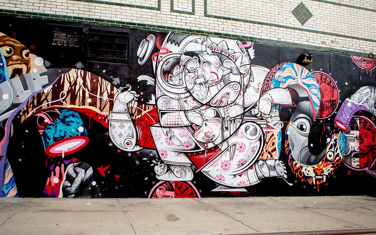 Tristan Eaton, HOW & NOSM, and Cyrcle All Worked Together on a New Mural in Williamsburg