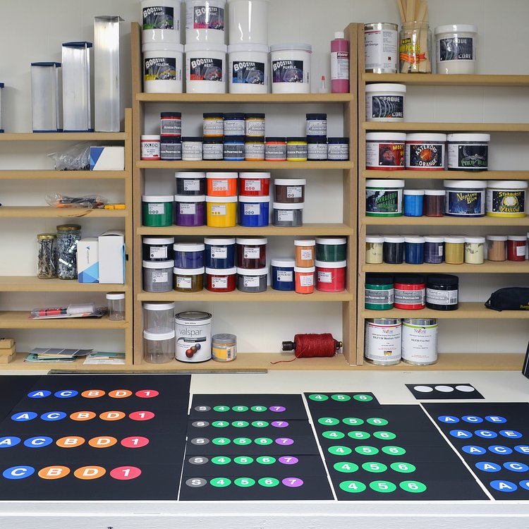 Shop workspace. Sideway Signs - High-quality New York City subway signs officially licensed by the MTA.