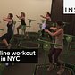 Trampoline workout class in NYC