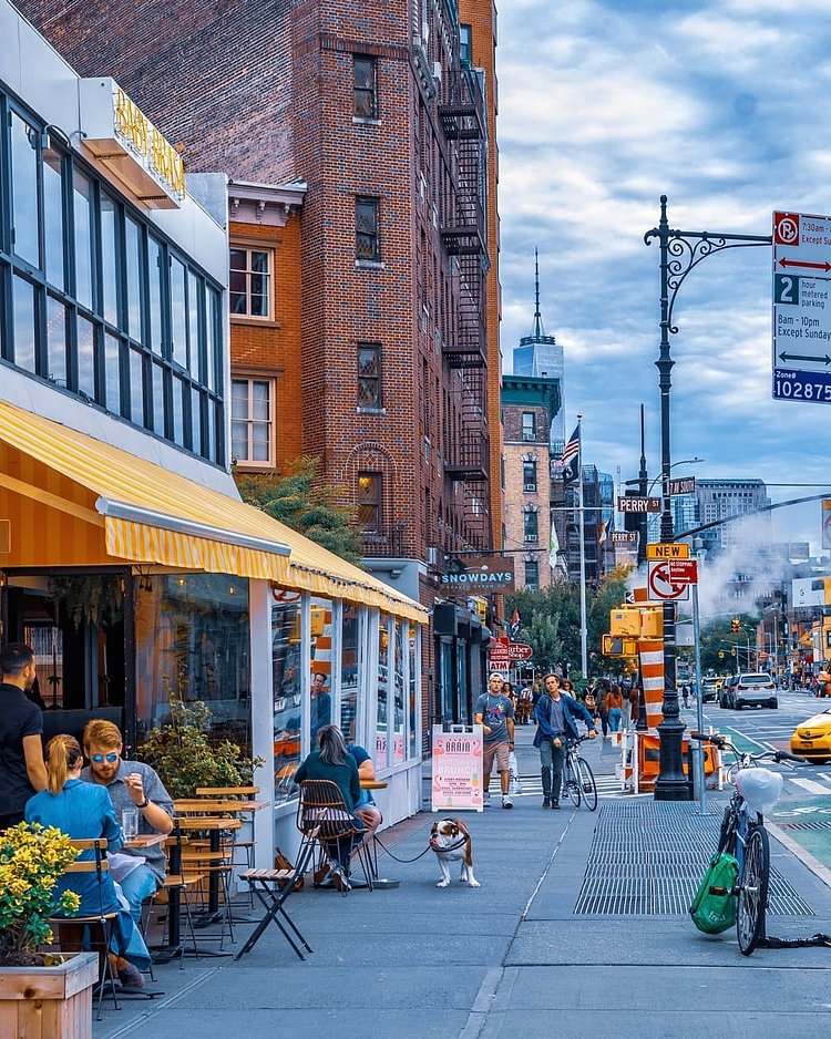 Perry Street and 7th Avenue, West Village, Manhattan