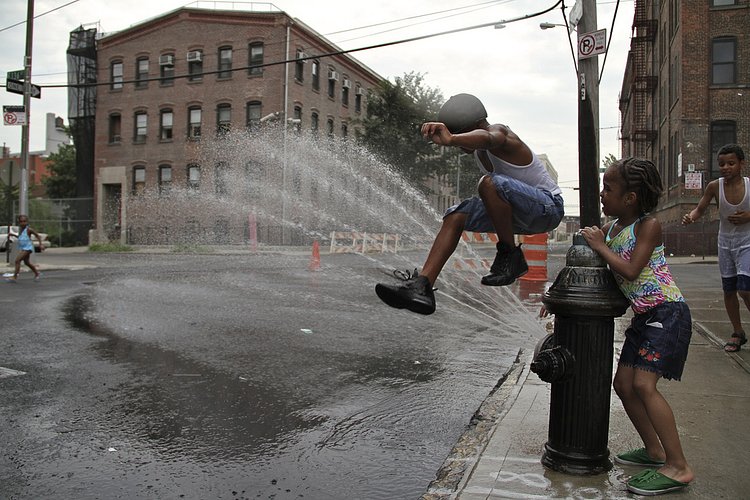 Street Play! | Wayne, Damian, Chi-Nea and Chine-Nese having a blast. Went to the Bronx with <a href="http://www.flickr.com/photos/arnade/">Chris Arnade</a> to take some picture of hydrants. The best day of my summer so far.
More in my series: <a href="http://www.flickr.com/photos/stephanemissier/sets/72157624284028068/">100 Days of Summer</a> - 
<a href="http://www.charleslebrigand.com" rel="nofollow">www.charleslebrigand.com</a>