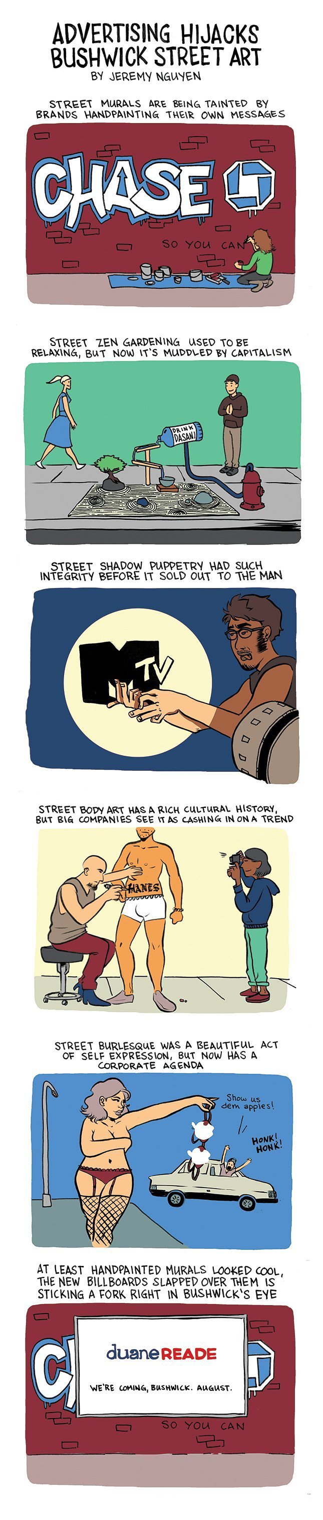 Advertising Hijacks Bushwick Street Art