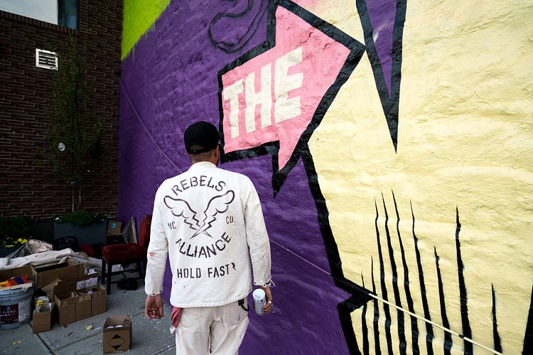 "Save the World", D*Face, Greenpoint, Brooklyn, 2018