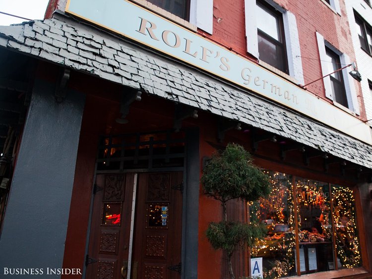 Rolf's is rather unassuming from the outside.